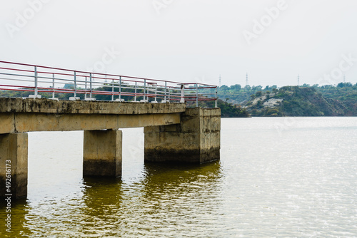bridge on the river in Jhelum, Pakistan