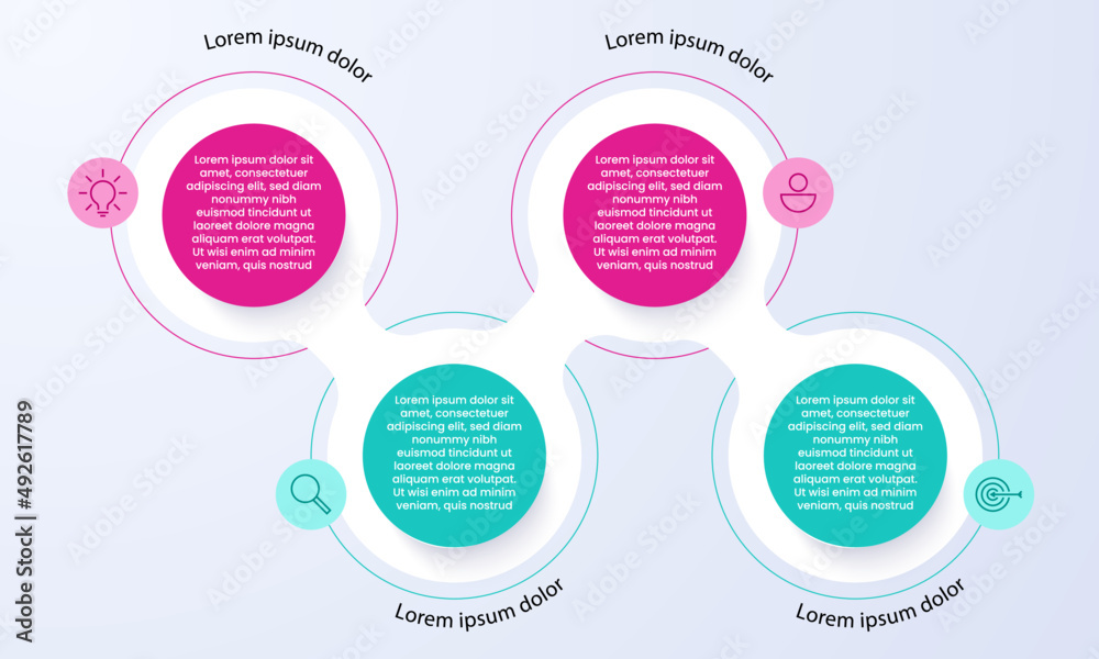 4 infographic vector template. modern minimal infographic template 4 infographic vector template. modern minimal infographic template