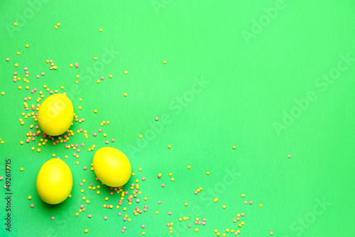 Painted eggs for Easter cel...