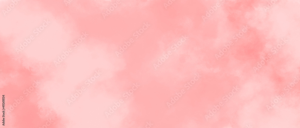 Pink watercolor abstract background. Watercolor artistic abstract pink brush stroke isolated on white background. Colorful Grunge Design. 