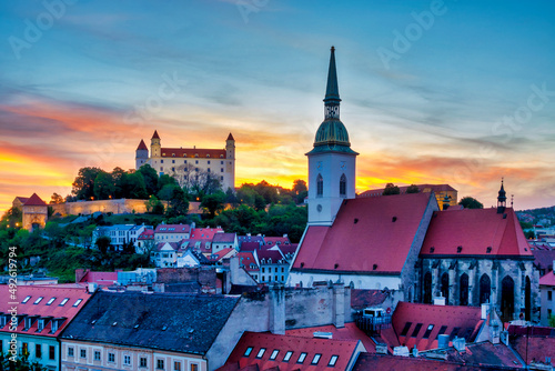 Bratislava Castle and St Martin Cathedral photo