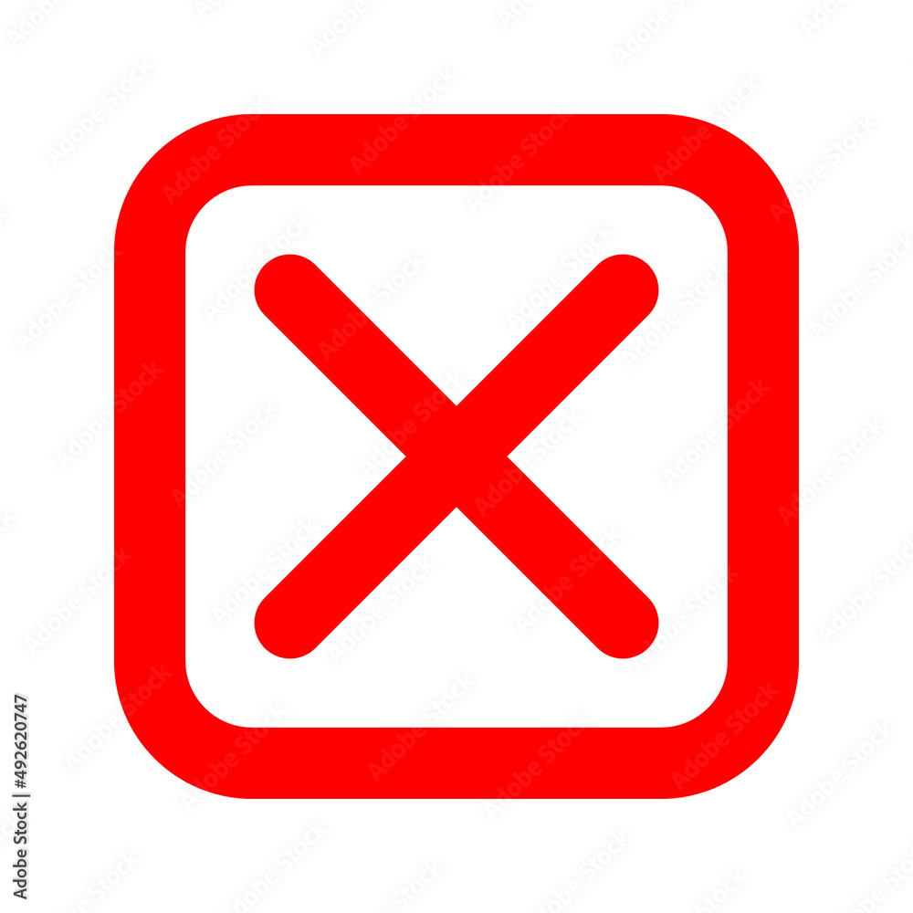 Red cross flat icon in circle. Vector illustration isolated on a white background. Red cross flat icon in circle. Vector illustration isolated on a white background.