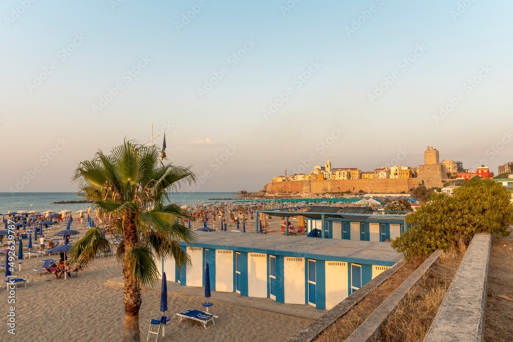 Panoramic view of the historic village of Termoli (CB - Italy)