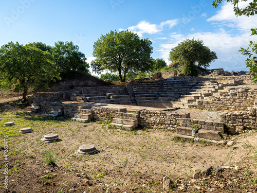 Ruins of ancient Troia city, Canakkale (Dardanelles) / Turkey