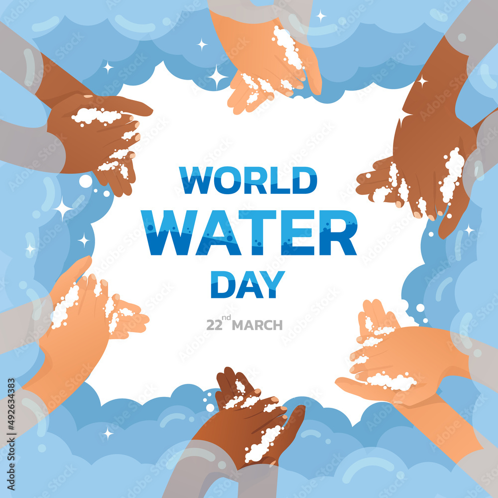 world water day consists of billboards card background for world water day to conserve water	