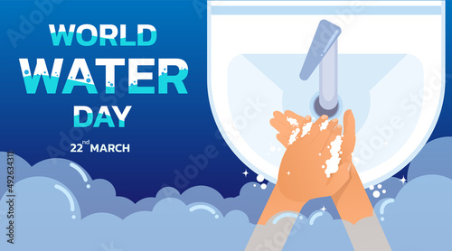 world water day consists of billboards card background for world water day to conserve water	