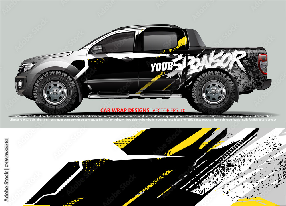 race car Livery for vehicle wrap design vector
race car Livery for vehicle wrap design vector