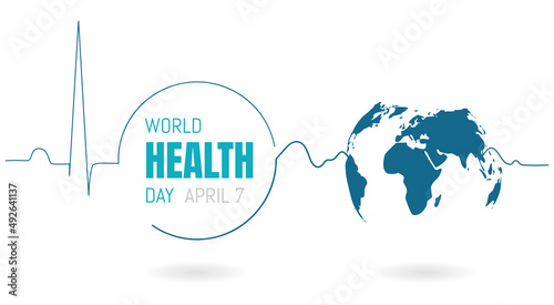  World Health Day. April 7. Vector EPS 10.