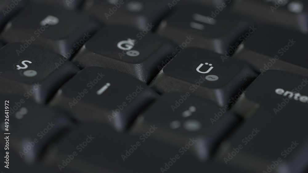 Close up shot of keyboard pc. Technology concepet. Pushing enter button. Close up shot of keyboard pc. Technology concepet. Pushing enter button.