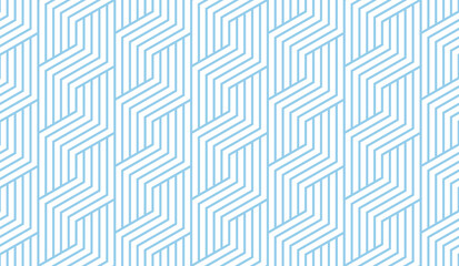 Acrylglasbilder Blau-weiße Muster Geometrisches Streifenmuster in Blau Weiß  © ELENA
