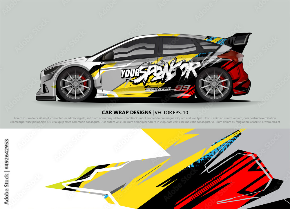 race car Livery for vehicle wrap design vector
race car Livery for vehicle wrap design vector