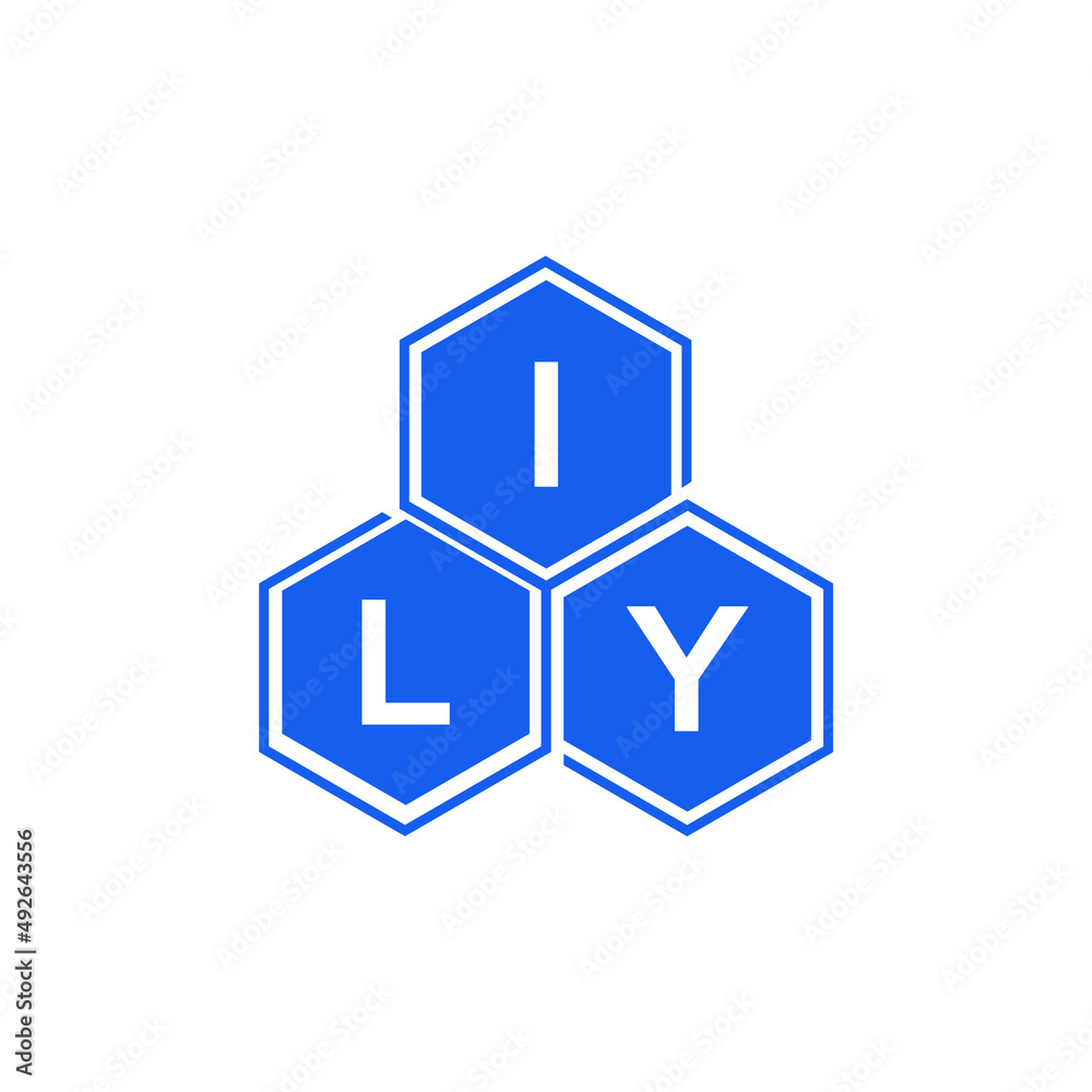 ILY letter logo design on White background. ILY creative initials letter logo concept. ILY letter design. 
