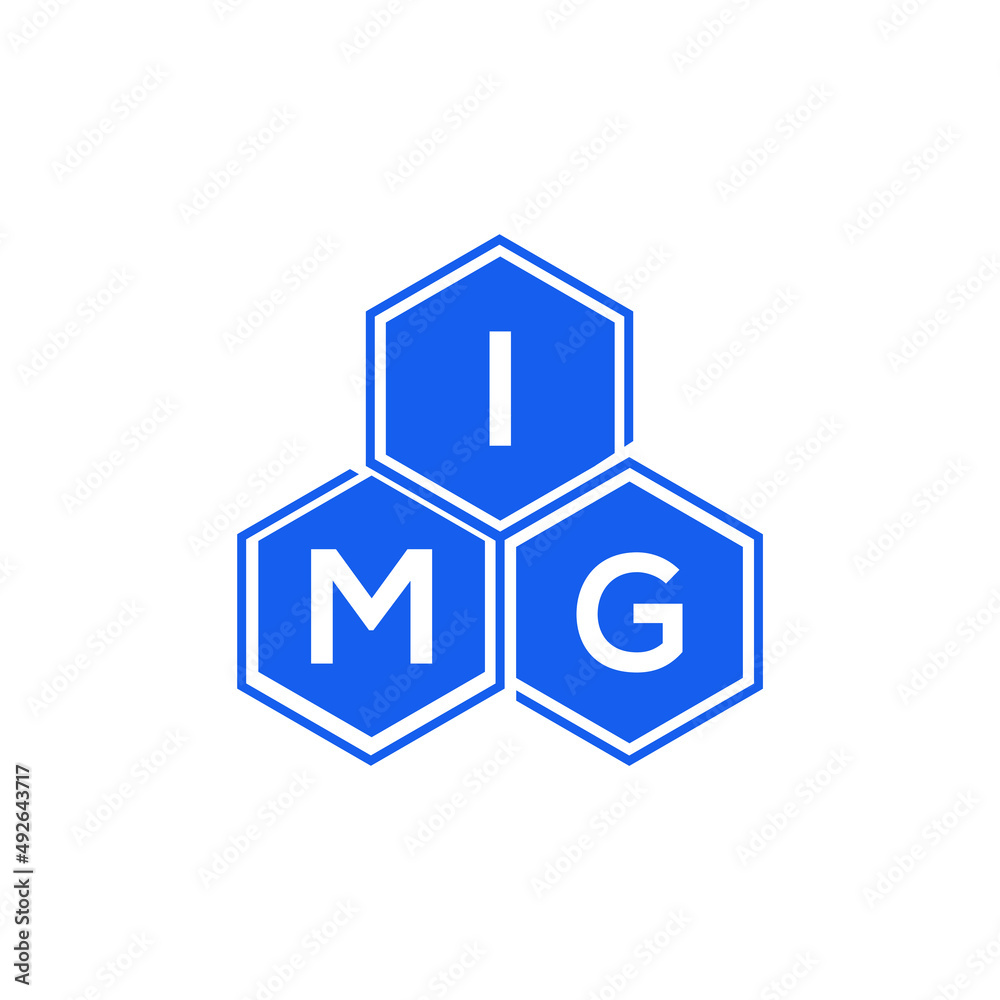 Obraz premium IMG letter logo design on White background. IMG creative initials letter logo concept. IMG letter design. 