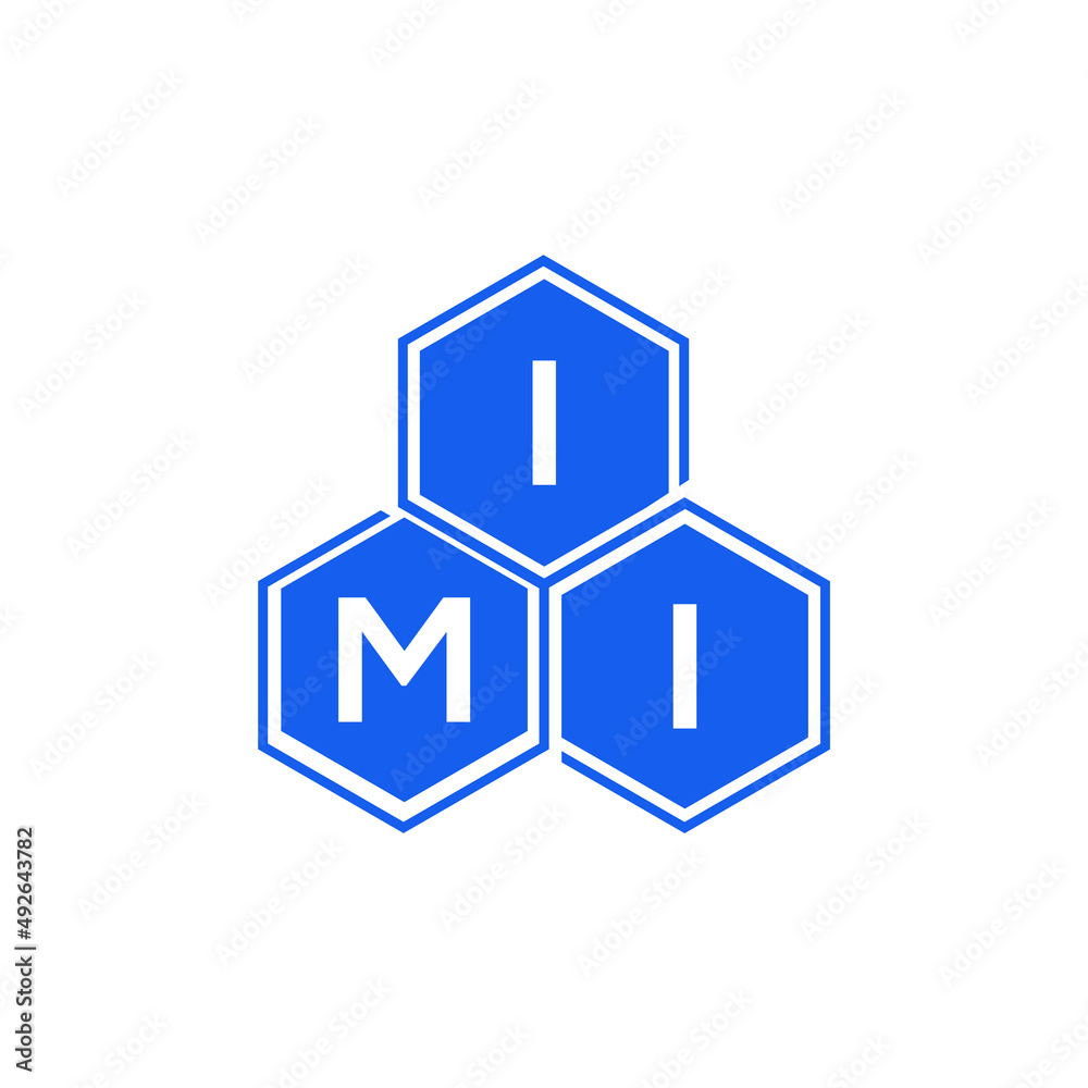 IMI letter logo design on White background. IMI creative initials letter logo concept. IMI letter design. 
