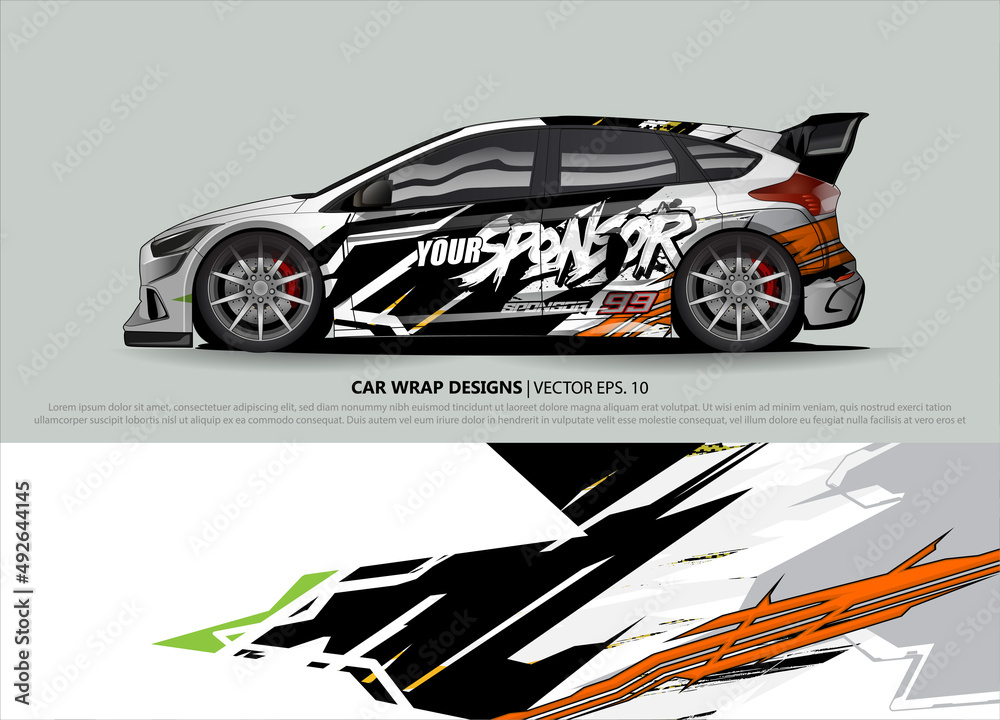 race car Livery for vehicle wrap design vector
race car Livery for vehicle wrap design vector