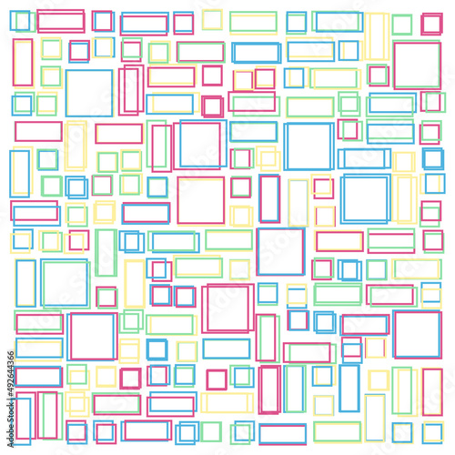 Offset Quads generative art background art illustration