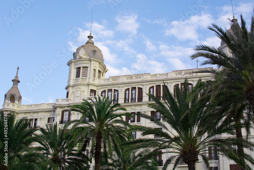 Edificio Carbonell building in Alicante. This is one of the most prominent and remarkable buildings in Alicante. Comunidad Valenciana, Spain