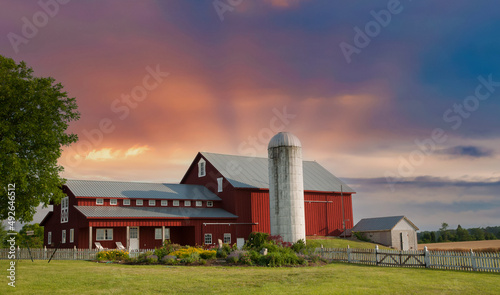 A barn on a farm near Emmitsburg, MD photo