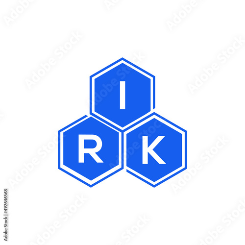 IRK letter logo design on White background. IRK creative initials letter logo concept. IRK letter design. 

