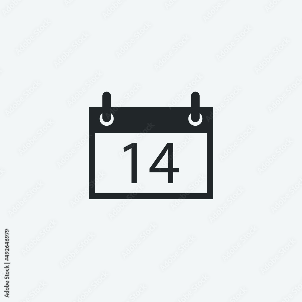 Calendar vector icon illustration sign Calendar vector icon illustration sign