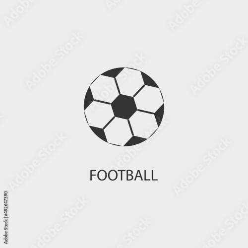 Football  vector icon illustration sign