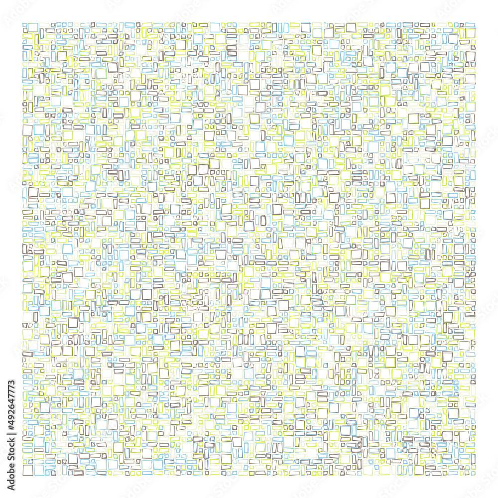 Fototapeta premium Offset Quads generative art background art illustration