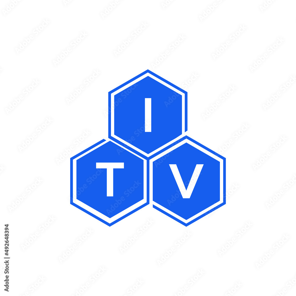 ITV letter logo design on White background. ITV creative initials letter logo concept. ITV letter design. 

