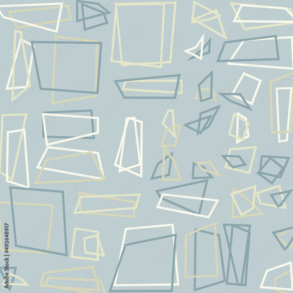 Fototapeta premium Offset Quads generative art background art illustration