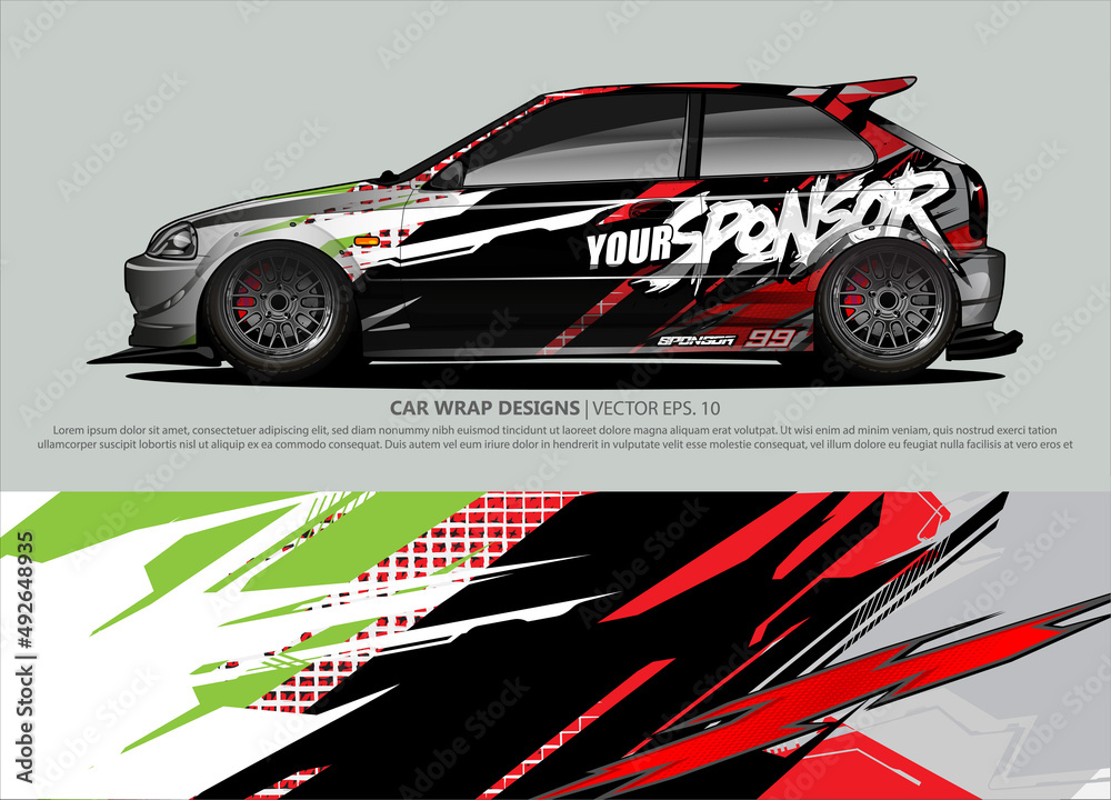 race car Livery for vehicle wrap design vector
race car Livery for vehicle wrap design vector