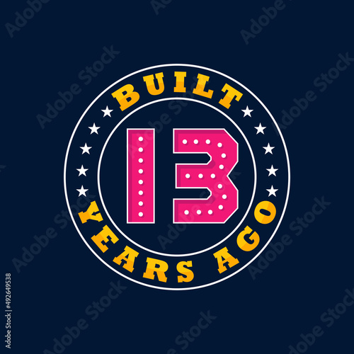 Built 14 years ago, 14th birthday celebration design