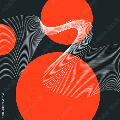 Abstract Background. Beautiful background with geometric shapes and lines. Beautiful colored abstraction