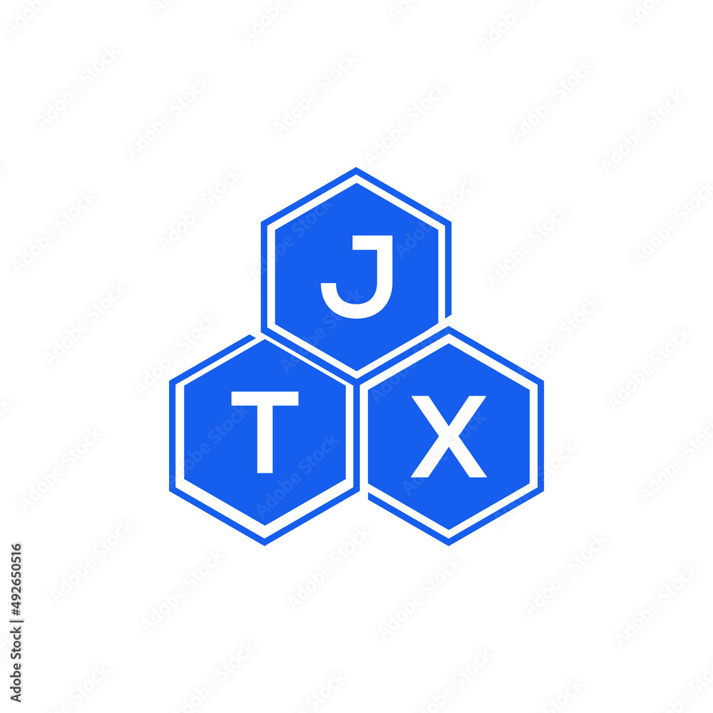 JTX letter logo design on White background. JTX creative initials letter logo concept. JTX letter design. 