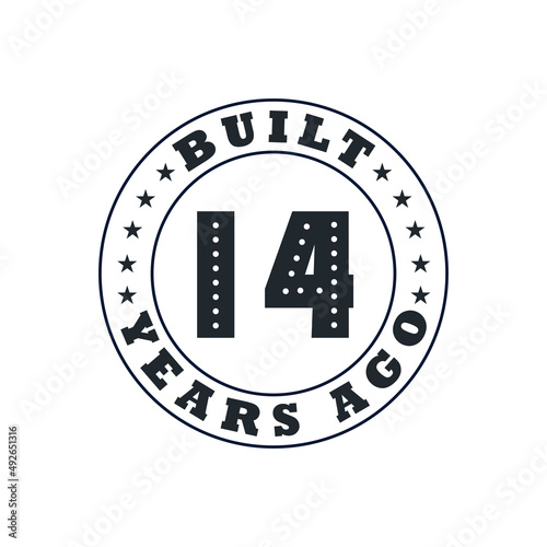 14 years birthday celebration, Built 14 years ago