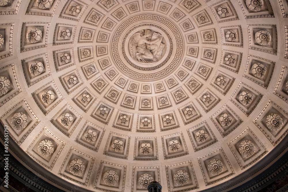 Flower detail in stone dome