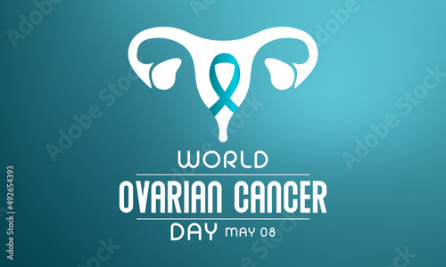 World Ovarian Cancer is observed every year on May 8, it is a group of diseases that originates in the ovaries, or in the related areas of the fallopian tubes and the peritoneum. Vector illustration