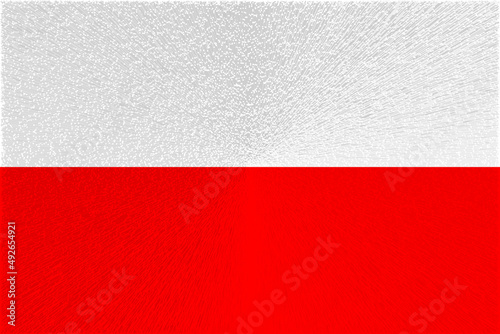 Poland. Flag of Poland. Horizontal design. llustration of the flag of Poland. Horizontal design. Abstract design. Illustration. Map.