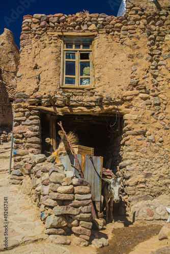 Cave dwelling in Kandovan village, Iran photo