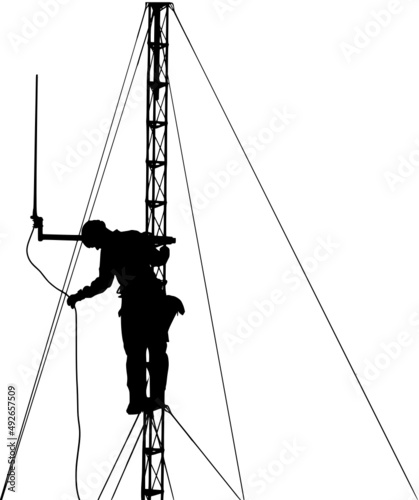 Antenniste silhouette