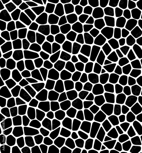 black and white seamless pattern with spider, wood design © FASCIN
