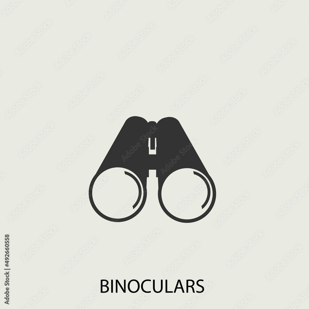 Binoculars  vector icon illustration sign