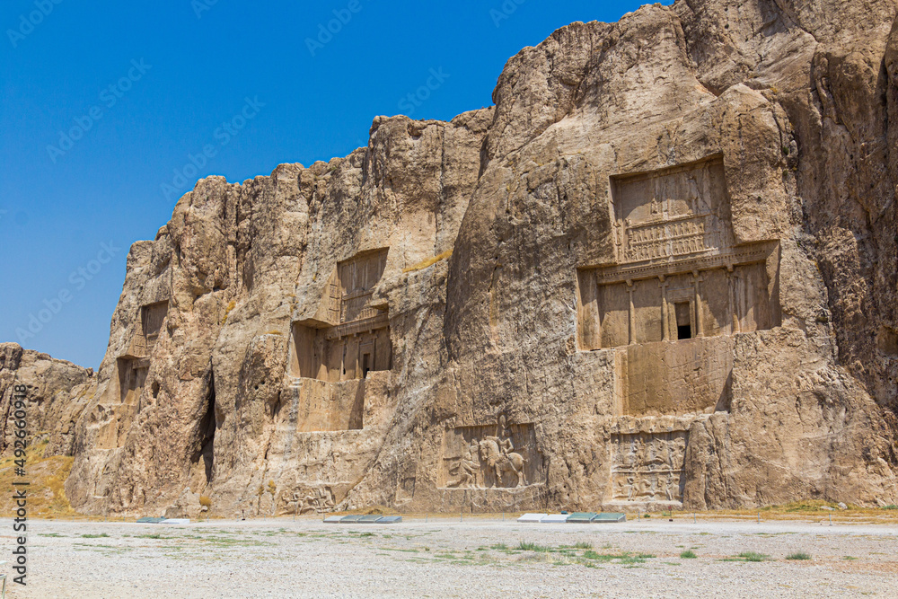 Persian kings' tombs in Naqsh-e Rostam, Iran