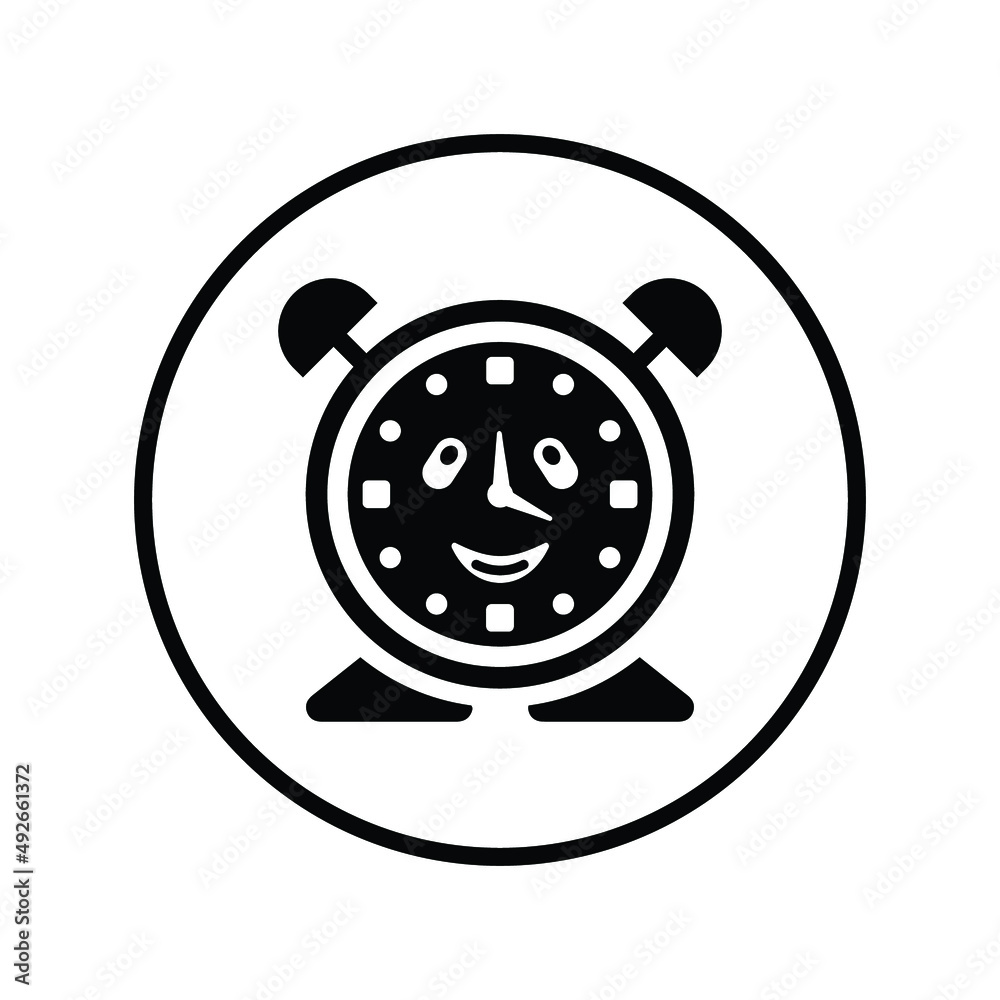 Happy hour, smile, time icon. Black vector sketch. Happy hour, smile, time icon. Black vector sketch.