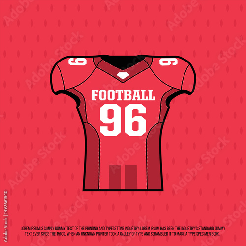 Modern professional illustration depicting American soccer uniforms