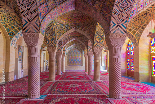 Nasir al Mulk Mosque in Shiraz, Ira photo