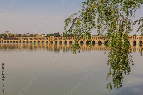 Allahverdi Khan (Si-o-se-pol) bridge in Isfahan, Iran photo