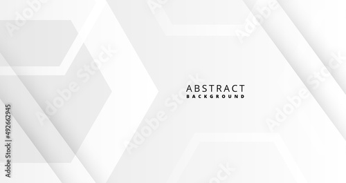 Minimal white and grey background with abstract square shape and scratches effect, dynamic banner concept.