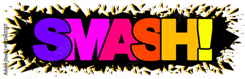 Smash Comic Rainbow Text
