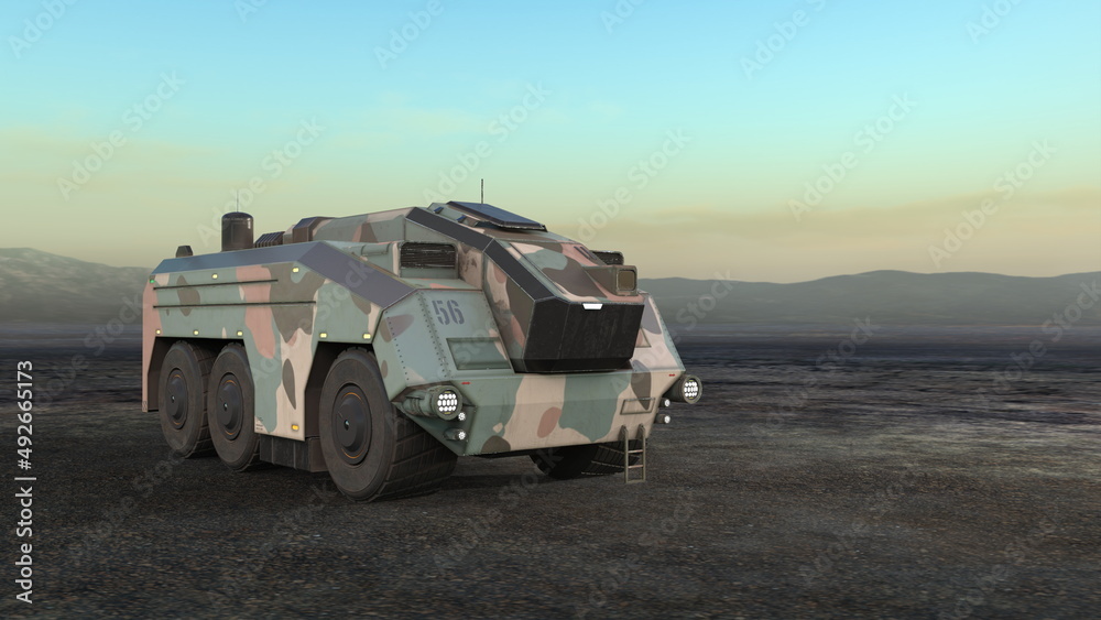 Fototapeta premium 装甲車