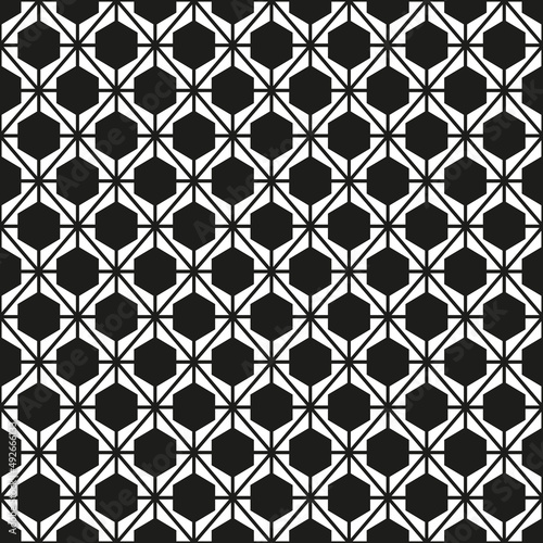 Seamless rhombus hexagon pattern background wallpaper