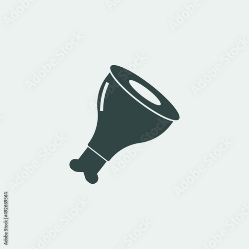 meat stake vector icon illustration sign 